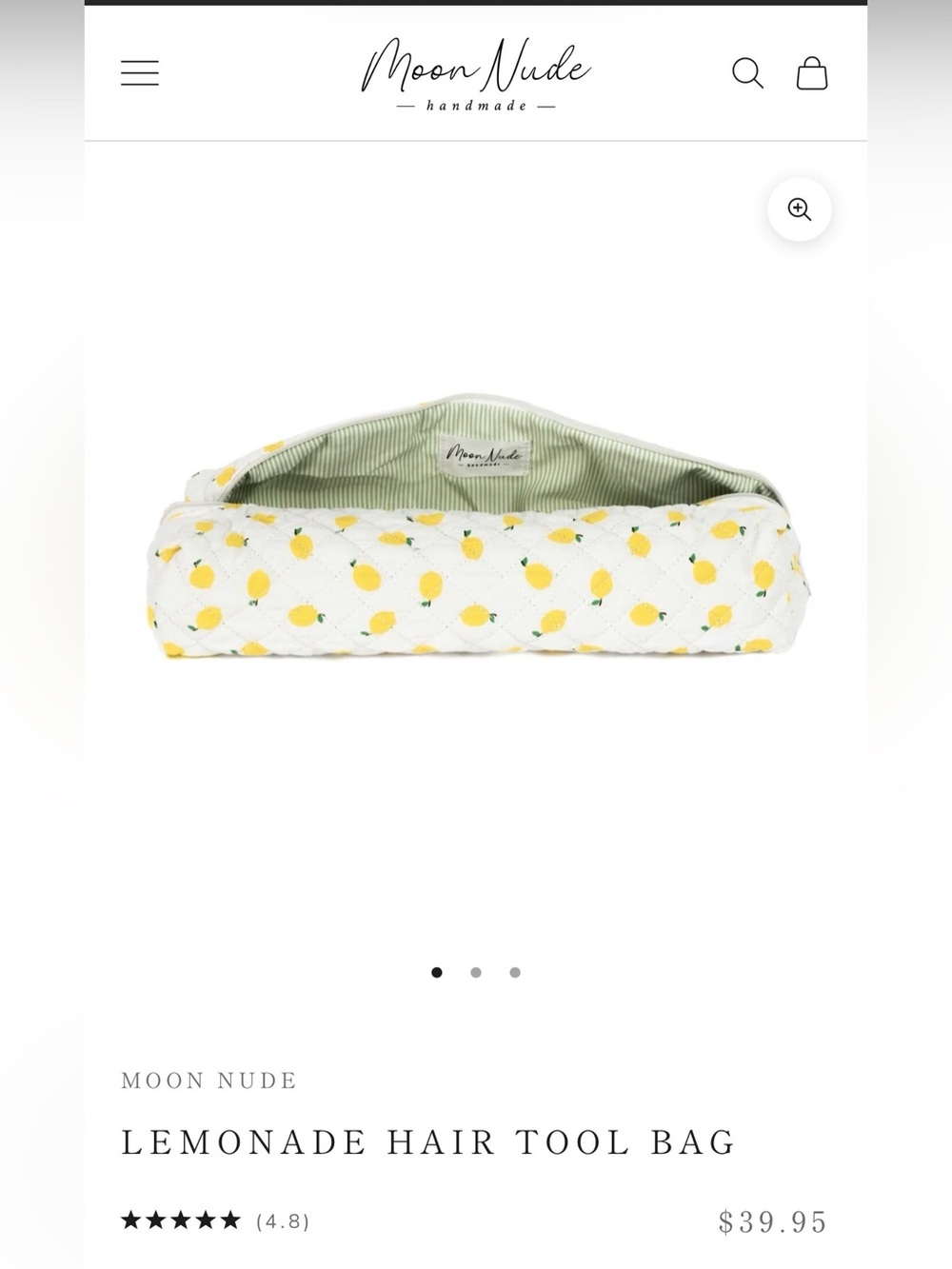 Moon Nude Lemonade Hair Tool Bag